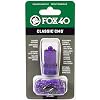 Fox 40 Classic CMG Pealess Safety Whistle, 115 dB, Purple, Lanyard