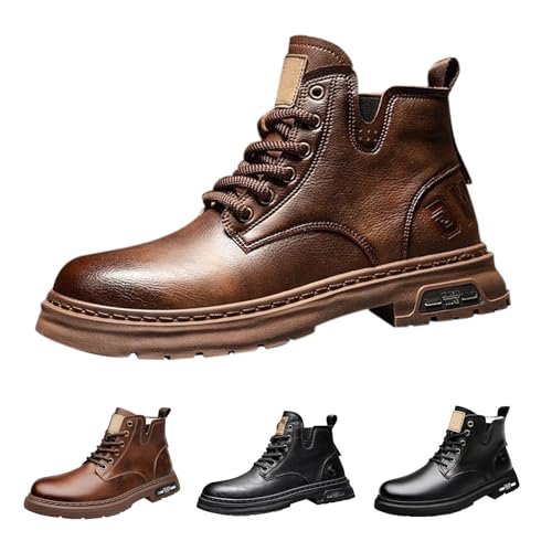 Bottines rétro en cuir homme pour affronter l'hiver avec style