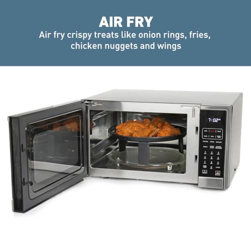 West Bend WBAF130K3S 3-in-1 Microwave Air Fryer Convection Oven, Stainless Steel - Image 5