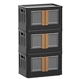 【Langlebig & Robust】Die stapelbar box ist aus langlebigem PP-Material, geruchsneutral und sehr robust. Tragfähigkeit des Koffers bis zu 50 kg. Der obere Deckel hat vier Rillen, die zu den Rädern passen, und die Behälter lassen sich eng aneinander stapeln, so dass Sie sich keine Sorgen machen müssen, dass die obere Box herunterfällt.