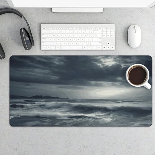 Stormy Sea Desk Pad Large Office Desk Mat Waterproof miniatura 5