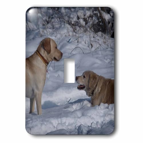 Interrupteur deux chiens en hiver lsp_78910_1 pour une ambiance chalet chaleureuse