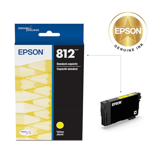 Image of Epson 812 Genuine Standard Capacity Yellow Ink Cartridge T812420