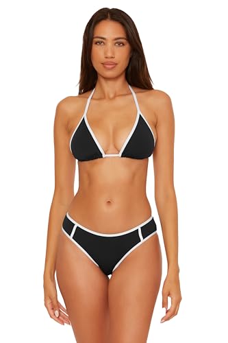 BECCA Women's Sport Mode Triangle Bikini Top, Adjustable, Tie Back, Swimwear Separates4