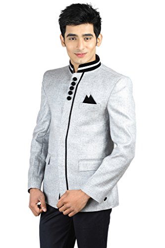 Image of WINTAGE Men's Rayon Bandhgala Festive Nehru Mandarin Blazer - Available in 11 Colors