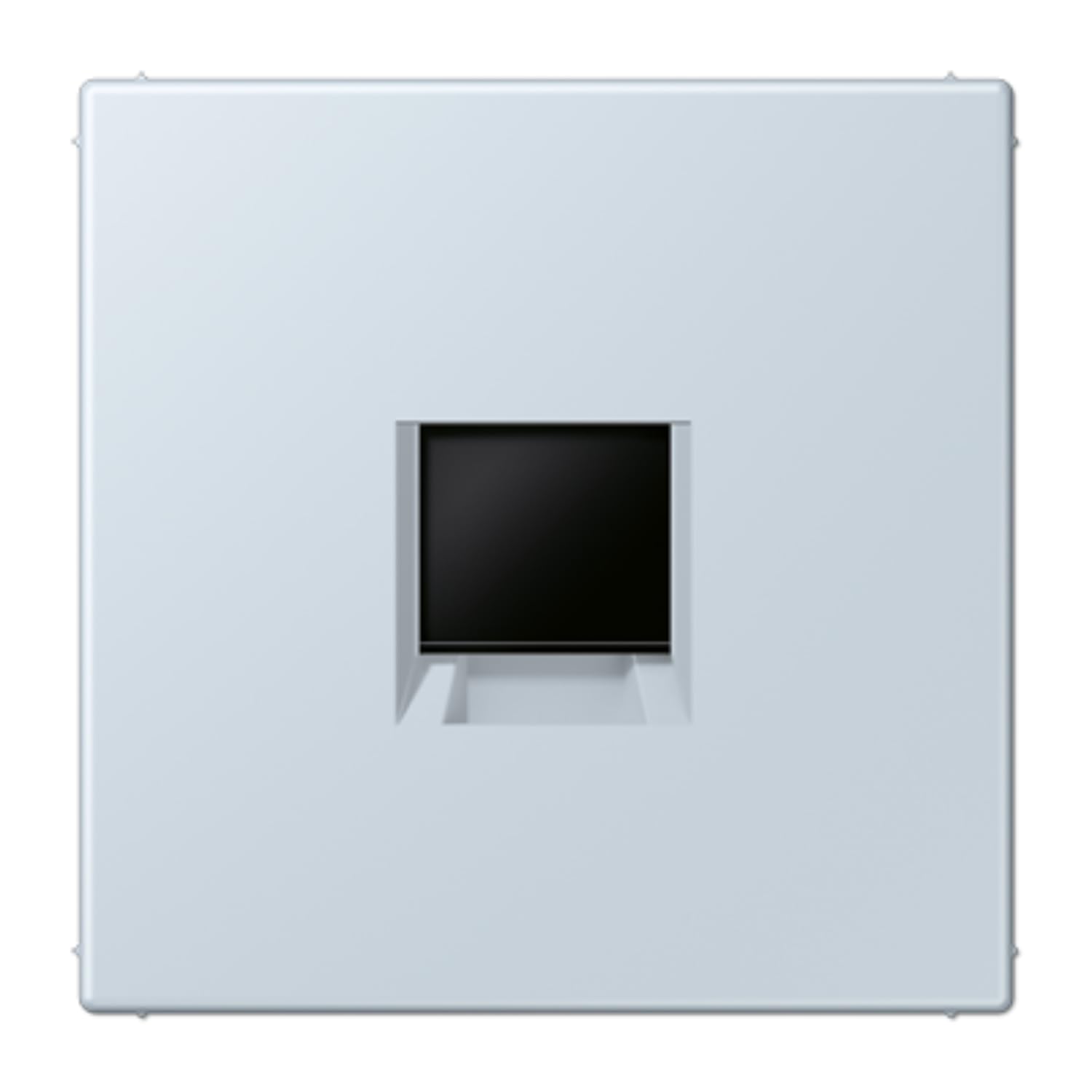 Plaque modulaire Jack-Rad avec 1 prise LC32023 JUNG LC1969-1WE209 pour boîtier encastrable