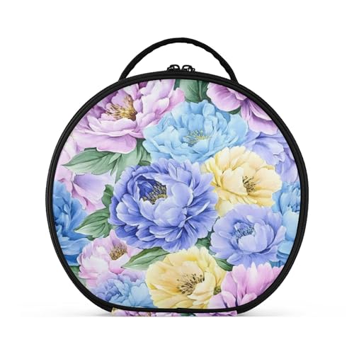 Takiito Butterfly Travel Makeup Case Portable Makeup Box Artist Cosmetic Case Organizer With Adjustable Dividers