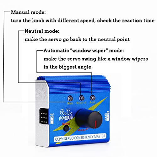 Diymall 3Ch Esc Servo Tester Ccpm Consistency Master Checker Digital Multi Tester + 4 Cell Aa Battery Holder Case With Jr Connector For Rc Helicopter Boat Car #TOP1