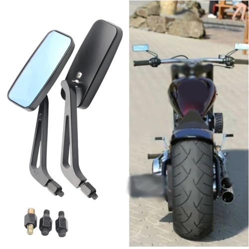 Espejos retrovisores de motocicleta cromados de alta resistencia para Dyna Breakout 5