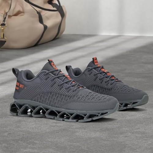 Image of Chopben Men's Running Shoes Blade Non Slip Fashion Sneakers Breathable Mesh Soft Sole Casual Athletic Walking Shoes