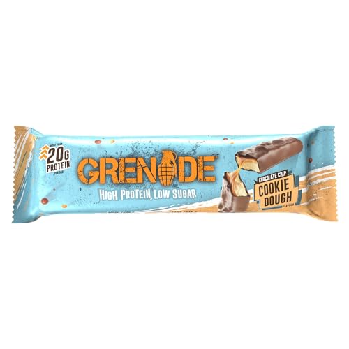 Grenade High Protein, Low Sugar Bar - Chocolate Chip Cookie Dough, 12 x 60 g (Packaging May Vary) - Image 3