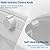 Non-Electric Bidet Toilet Seat, Self-Cleaning Dual Nozzles, Soft-Close Lid, Easy-Install Round White Attachment
