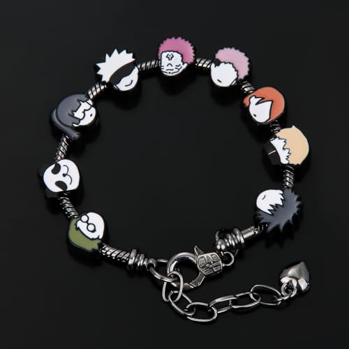 JJK Character Charm DIY Bracelet – Gojo, Itadori, Sukuna, Nobara & Fushiguro Anime Pendant Charm Bracelet Gifts4
