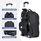Lekespring Laptop Tasche mit Rollen – wasserdichte Rollbrieftasche, Weichwandige Handgepäcktasche mit Rollen für Arbeit, Reisen und Business, M, Schwarz