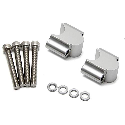 ANCLLO CNC-Lenkererhöhungs-Set, 28 mm, für Motorrad, kompatibel mit ATV, Dirt Bike, Off-Road