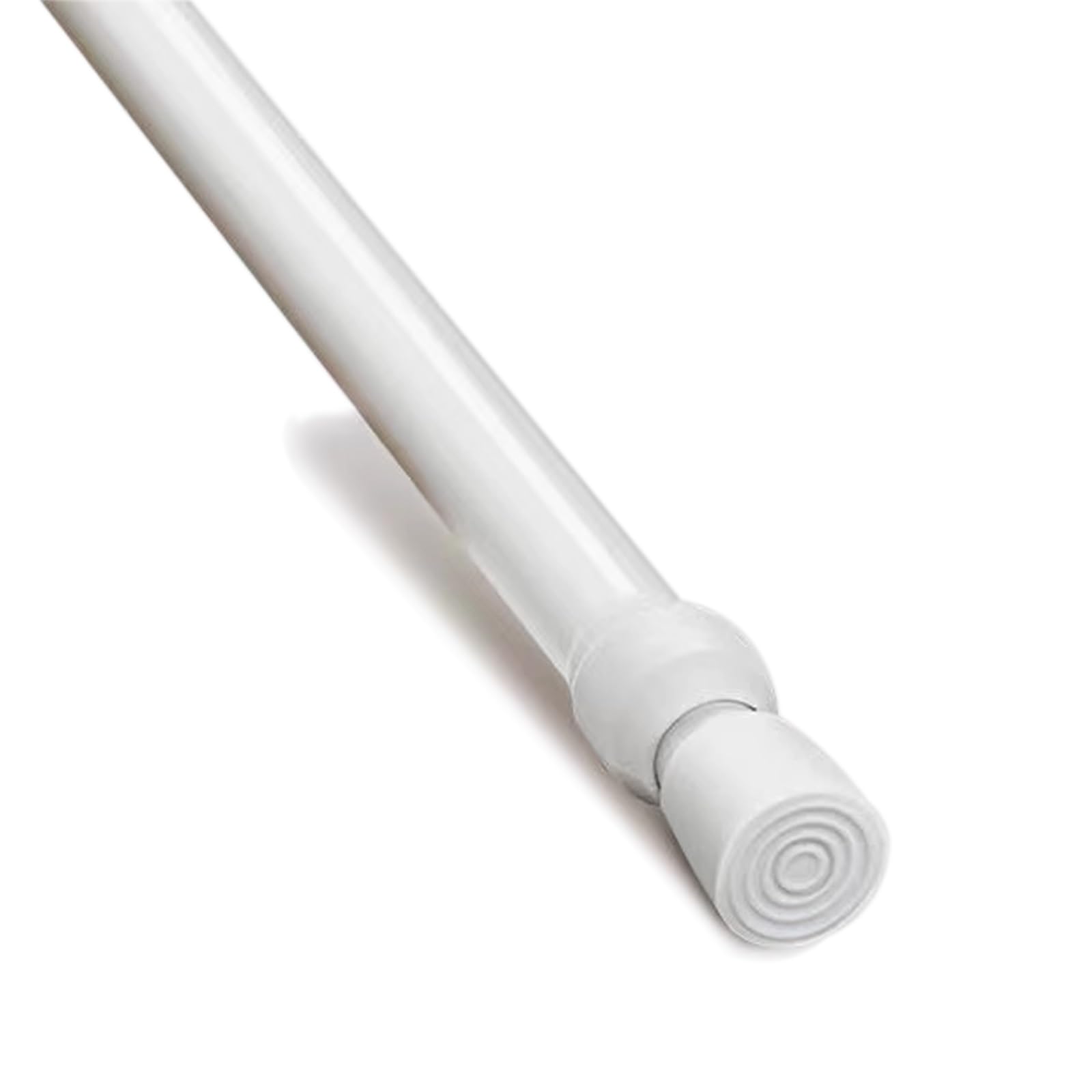 GLDYTVF Telescopic Window Curtain Rods Non-Slip Coat Hanger for Wardrobe 9 Adjustable Sizes (105-190cm DIA 16mm) Perfect for Bathroom Closet & Shower Curtains