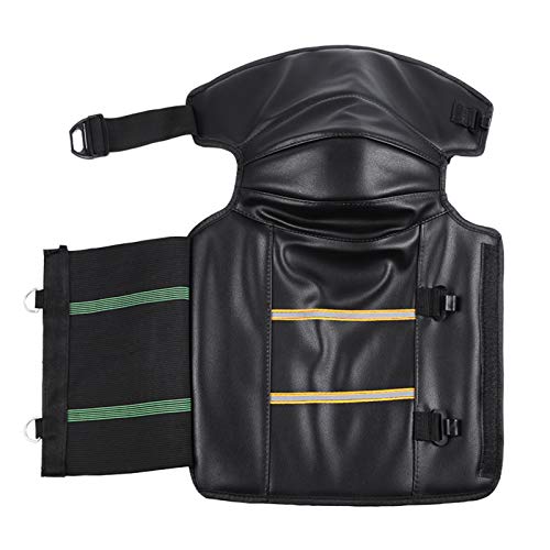 Adaskala 2 PCS joelheiras almofadas protetoras com faixa reflexiva manter quente à prova de vento à