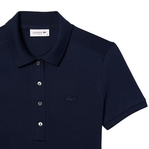 Image of Lacoste Women's Slim Fit Stretch Petit Pique Polo Dress
