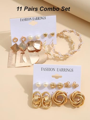 Image of Shining Diva Fashion Stylish Hoop Stud Earrings for Women and Girls