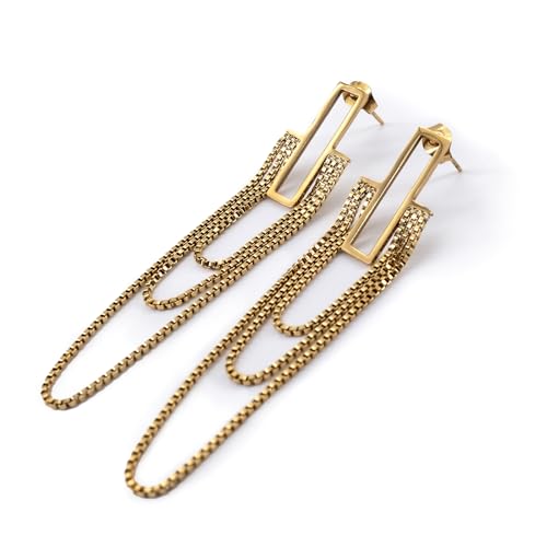 JUN MEIR'S 18K Gold Plated Drop Dangle Earrings for Women, Birthday Anniversary Jewelry Gifts for Wife, Mom, Best Friend