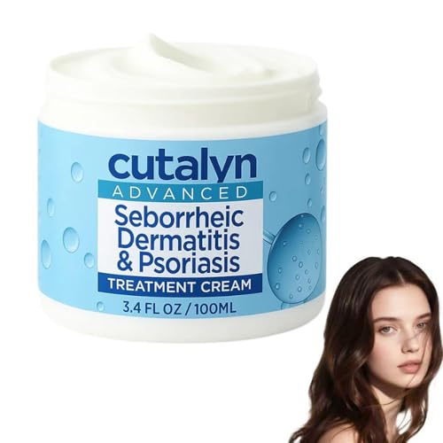 Cutalyn Creme Cutalyn Beruhigende Kopfhaut Creme Advanced Seborrheic Dermatitis & Psoriasis Treatment Cream Natürlich Hautreparaturcreme für Eine Weiche und Beruhigte Kopfhaut und Haut (1)
