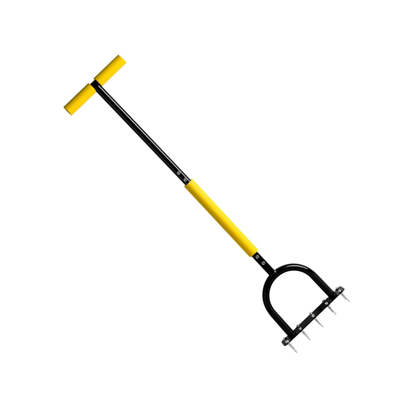 Efficient 10 Spikes Garden Aerator Lawns Coring Loosener for Improving Drainage and Promoting Healthier Grass Growth Soil Loosener