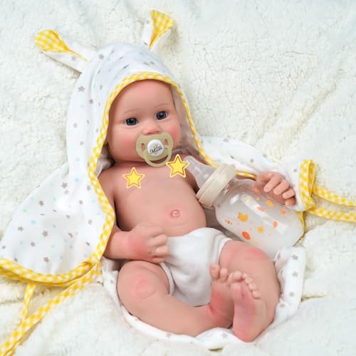 Muñeca Bebé Reborn Silicona 16 pulgadas 5.73lb con accesorios miniatura 2