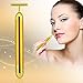 24k Golden Energy Beauty Bar Pulse Face Massager, T-shape vibration Massager, lastest Beauty Tool anti Wrinkles