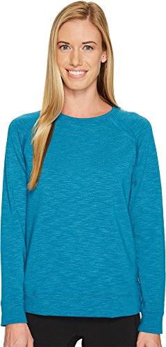 UA Plush Terry Crew Under Armour sweat en molleton premium couleur Bayou Blue