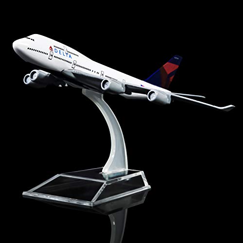 24-Hours Delta Boeing 747 Plane Model Alloy Metal Airplane Models Die-Cast 1:400 #TOP1