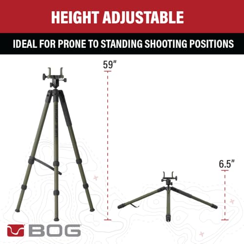 Image of BOG DeathGrip Infinite Hunting Tripod, Arca Swiss Mount, Gun Clamp