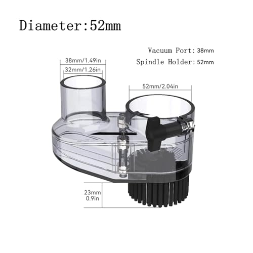 Botte poussière CNC 52mm pour éviter les débris de gravure