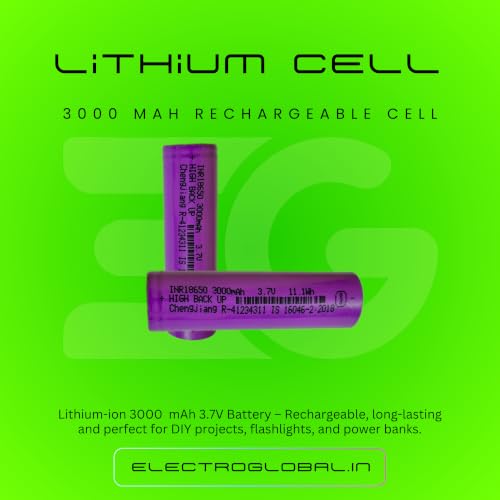Image of 3000mAh 3.7V Rechargeable Battery, 3.7 V Battery for Compatible Electronic Devices | Pack of 2