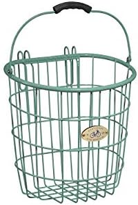 Nantucket Bicycle Basket Co. Surfside Rear Wire Pannier Basket, Turquoise