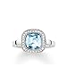 Produktbild Thomas Sabo Damen-Ring Glam & Soul 925 Sterling Silber Zirkonia weiß blau Gr. 54 (17.2) TR2029-059-1-54
