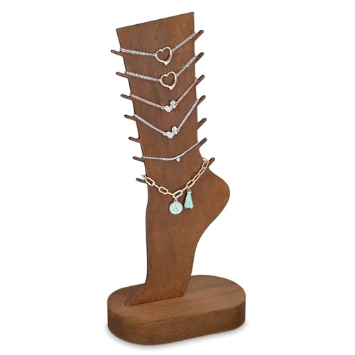 image for MOOCA 2 Pcs Set Two-Way Tabletop or Wall-Mountable Jewelry Display Nat