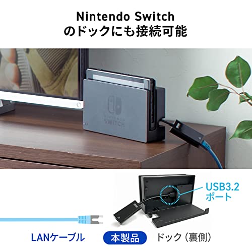 サンワダイレクト 有線LANアダプター 500-USB071BK の商品画像 5