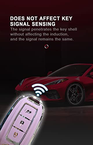 Funda de TPU para llave Infiniti con acabado premium elegante para mando inteligente de 4 botones 3
