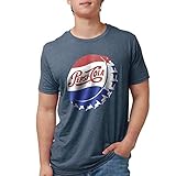 CafePress Pepsi Bottle Cap Mens Tri Blend T Shirt Men's Tri-Blend T-Shirt Heather Navy