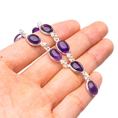 Collier Améthyste Argent 925 fait main 45cm StarGems Y5453