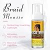 Extra Hold Styling Gel and Mousse for Braids, Twists, Locs, Cornrows - Frizz Taming, Smoothing & Edge Control with Rosemary Hair Growth Oil (Bonus: Hair Combs, Bonnet, Clips)