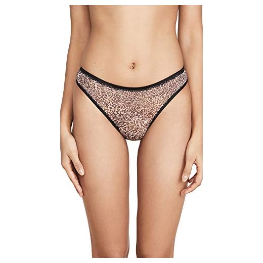 Cosabella Dam Soire Conf tryck Braz Minikini underkläder bikini stil, Djur naturlig svart, S/M