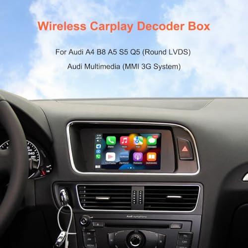 Carplay sans fil pour Audi A4 B8 et A5 avec boîtier décodeur MMI 3G - 4