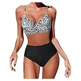 Leopardenmuster Und Strandstil, Auffällig, Sorgen Für Einen Attraktiven Und Atemberaubenden Look.