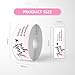 2Roll 120 Labels Thank You Sticker, 1 x 3 inch Thank You for Your Order,Simle Face (for Supporting Pink)