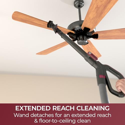 Image of Kenmore BU3040 Intuition Bagged Upright Vacuum Lightweight Cleaner 2-Motor Power Suction with HEPA Filter, 3-in-1 Combination Tool, Handi-Mate for Carpet, Floor, Pet Hair, Red w /No Lift-up