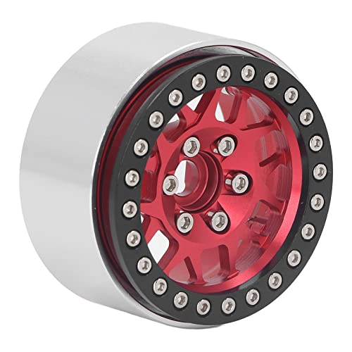 Aro Beadlock RC, cubo de roda RC de metal de 1,9 polegadas 4 peças reduz a gravidade para esteira ro