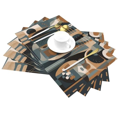 Sets de table tissés lavables pour stopper les taches et la chaleur