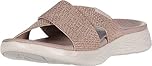 Skechers Women's On-the-go 600 - Glistening Slide Sandal,Rose Gold,9 UK