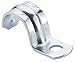 Halex, 1-1/4 in. 1-Hole Steel Rigid Strap , 61112B, 50 per pack